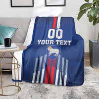 Custom Faroe Islands Football Blanket Go Champion Blue Version