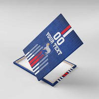 Custom Faroe Islands Football Canvas Wall Art Go Champion Blue Version