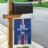 Custom Faroe Islands Football Garden Flag Go Champion Blue Version