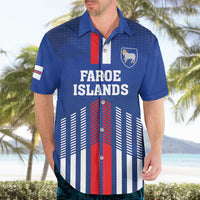 Custom Faroe Islands Football Hawaiian Shirt Go Champion Blue Version