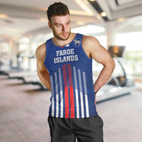 Custom Faroe Islands Football Men Tank Top Go Champion Blue Version