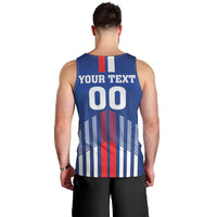 Custom Faroe Islands Football Men Tank Top Go Champion Blue Version