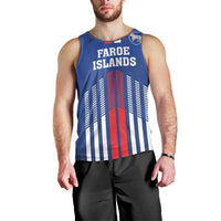 Custom Faroe Islands Football Men Tank Top Go Champion Blue Version