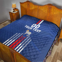 Custom Faroe Islands Football Quilt Go Champion Blue Version