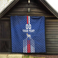 Custom Faroe Islands Football Quilt Go Champion Blue Version