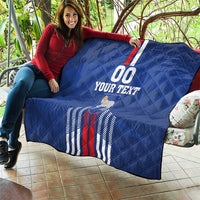 Custom Faroe Islands Football Quilt Go Champion Blue Version