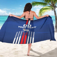 Custom Faroe Islands Football Sarong Go Champion Blue Version