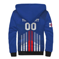 Custom Faroe Islands Football Sherpa Hoodie Go Champion Blue Version