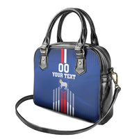 Custom Faroe Islands Football Shoulder Handbag Go Champion Blue Version