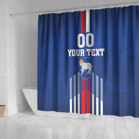 Custom Faroe Islands Football Shower Curtain Go Champion Blue Version