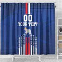 Custom Faroe Islands Football Shower Curtain Go Champion Blue Version