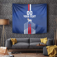 Custom Faroe Islands Football Tapestry Go Champion Blue Version