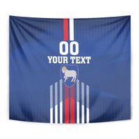 Custom Faroe Islands Football Tapestry Go Champion Blue Version