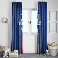 Custom Faroe Islands Football Window Curtain Go Champion Blue Version