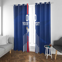 Custom Faroe Islands Football Window Curtain Go Champion Blue Version