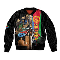 Personalized Eritrea Martyrs Day Sleeve Zip Bomber Jacket Honoring the Fallen