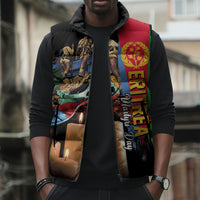 Personalized Eritrea Martyrs Day Sleeveless Puffer Jacket Honoring the Fallen