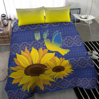 Ukraine Peace Dove Bedding Set Ukraine Sunflower With Folk Patterns - Wonder Print Shop