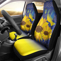 Ukraine Peace Dove Car Seat Cover Ukraine Sunflower With Folk Patterns - Wonder Print Shop