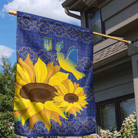 Ukraine Peace Dove Garden Flag Ukraine Sunflower With Folk Patterns - Wonder Print Shop