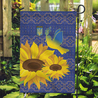 Ukraine Peace Dove Garden Flag Ukraine Sunflower With Folk Patterns - Wonder Print Shop