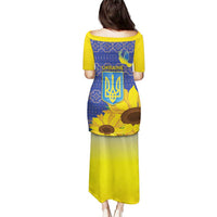 Ukraine Peace Dove Puletasi Ukraine Sunflower With Folk Patterns - Wonder Print Shop