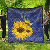 Ukraine Peace Dove Quilt Ukraine Sunflower With Folk Patterns - Wonder Print Shop