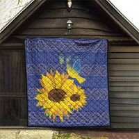 Ukraine Peace Dove Quilt Ukraine Sunflower With Folk Patterns - Wonder Print Shop