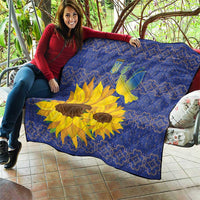 Ukraine Peace Dove Quilt Ukraine Sunflower With Folk Patterns - Wonder Print Shop