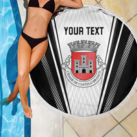 Personalized Castelo Branco Portugal Beach Blanket Sporty Style - Wonder Print Shop