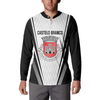 Personalized Castelo Branco Portugal Button Sweatshirt Sporty Style - Wonder Print Shop