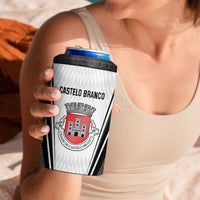 Personalized Castelo Branco Portugal 4 in 1 Can Cooler Tumbler Sporty Style - Wonder Print Shop
