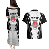 Personalized Castelo Branco Portugal Couples Matching Puletasi and Hawaiian Shirt Sporty Style - Wonder Print Shop