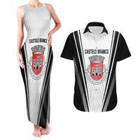 Personalized Castelo Branco Portugal Couples Matching Tank Maxi Dress and Hawaiian Shirt Sporty Style - Wonder Print Shop