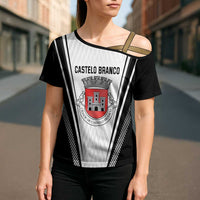 Personalized Castelo Branco Portugal Cross Shoulder Shirt Sporty Style - Wonder Print Shop