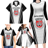 Personalized Castelo Branco Portugal Family Matching Long Sleeve Bodycon Dress and Hawaiian Shirt Sporty Style - Wonder Print Shop