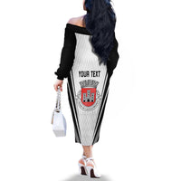 Personalized Castelo Branco Portugal Family Matching Off The Shoulder Long Sleeve Dress and Hawaiian Shirt Sporty Style - Wonder Print Shop