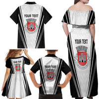 Personalized Castelo Branco Portugal Family Matching Off Shoulder Maxi Dress and Hawaiian Shirt Sporty Style - Wonder Print Shop