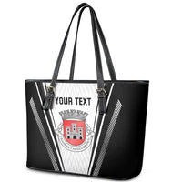 Personalized Castelo Branco Portugal Leather Tote Bag Sporty Style - Wonder Print Shop