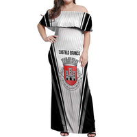Personalized Castelo Branco Portugal Off Shoulder Maxi Dress Sporty Style - Wonder Print Shop