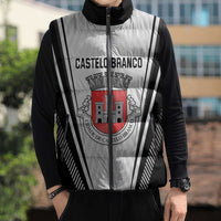 Personalized Castelo Branco Portugal Sleeveless Puffer Jacket Sporty Style - Wonder Print Shop