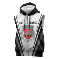 Personalized Castelo Branco Portugal Sleeveless Zip Hoodie Sporty Style - Wonder Print Shop