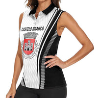 Personalized Castelo Branco Portugal Women Sleeveless Polo Shirt Sporty Style - Wonder Print Shop