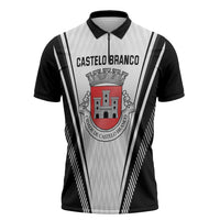 Personalized Castelo Branco Portugal Zipper Polo Shirt Sporty Style - Wonder Print Shop