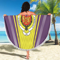 Personalized Coimbra Portugal Beach Blanket Sporty Style - Wonder Print Shop