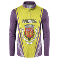 Personalized Coimbra Portugal Button Sweatshirt Sporty Style - Wonder Print Shop