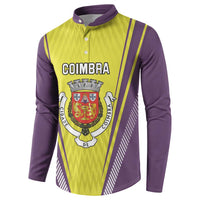 Personalized Coimbra Portugal Button Sweatshirt Sporty Style - Wonder Print Shop