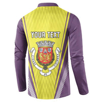 Personalized Coimbra Portugal Button Sweatshirt Sporty Style - Wonder Print Shop