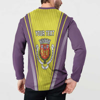 Personalized Coimbra Portugal Button Sweatshirt Sporty Style - Wonder Print Shop