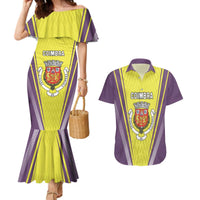 Personalized Coimbra Portugal Couples Matching Mermaid Dress and Hawaiian Shirt Sporty Style - Wonder Print Shop